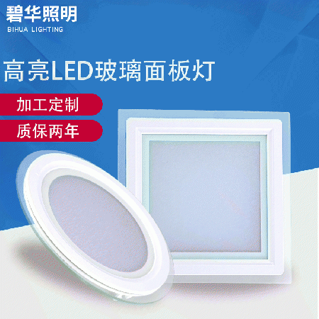 Bright LED glass panel light