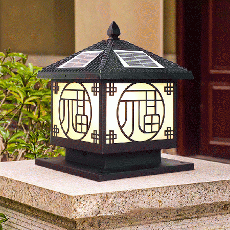 Solar column headlight